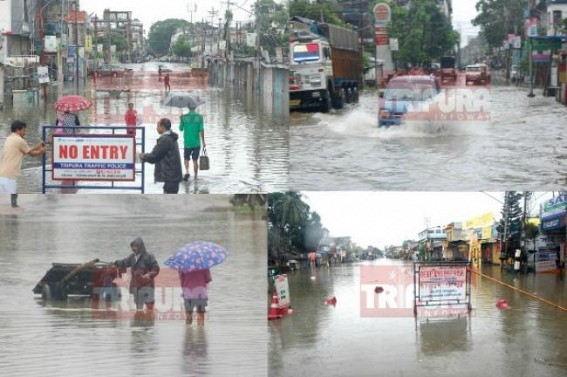 City life turned as 'shitty-life' : Massive flood hits Agartala as water discharging machines left damaged : Garbage floating over water-logs, spreading diseases City life turned as 'shitty-life' : Massive flood hits Agartala as water discharging machines left damaged : Garbage floating over water-logs, spreading diseases